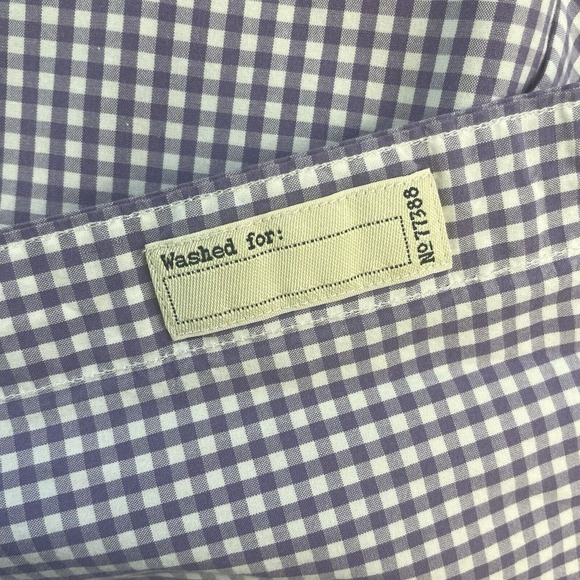 J. Crew Classic Button‎ Down Shirt Organic Cotton Gingham Check Small - Picture 10 of 13